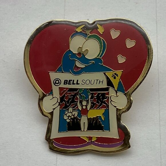 Atlanta Olympic Games Hat Lapel Pin‎ Izzy Bell South Telephone Yellow Pages 1996 - Picture 1 of 6